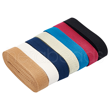 DELORIGIN 21M 7 Colors Polycotton Ribbon DIY-DR0001-54-1