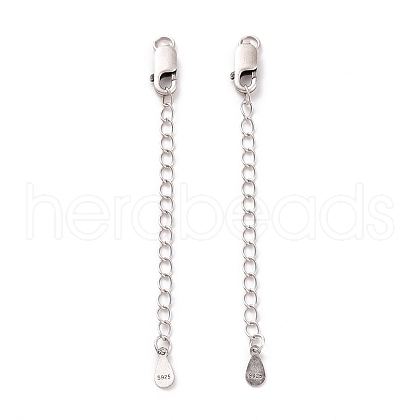 925 Sterling Silver Chain Extenders STER-D036-31AS-1