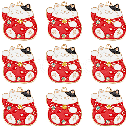 SUNNYCLUE 20Pcs Alloy Enamel Pendants ENAM-SC0005-34-1