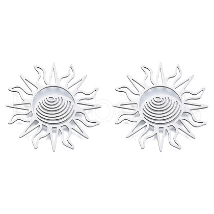 Non-Tarnish 201 Stainless Steel Filigree Joiners STAS-N090-LA950-1-1