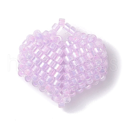 Seed Beads Beaded Charms PALLOY-MZ00262-02-1