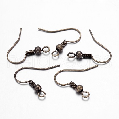 Brass Earring Hooks KK-Q362-AB-NF-1