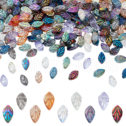 AHADERMAKER 260Pcs 13 Colors Electroplate Glass Beads Strands EGLA-GA0001-26-1
