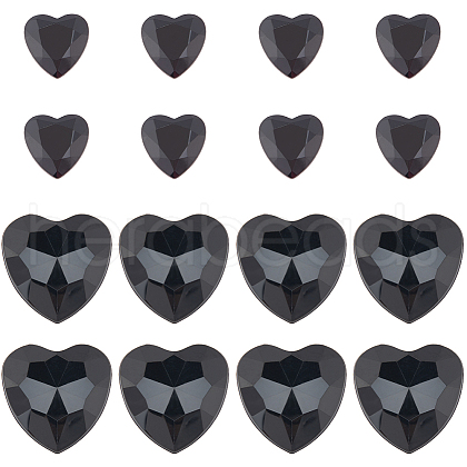 Gorgecraft 200Pcs 2 Style Acrylic Rhinestone Cabochons MACR-GF0001-03C-1