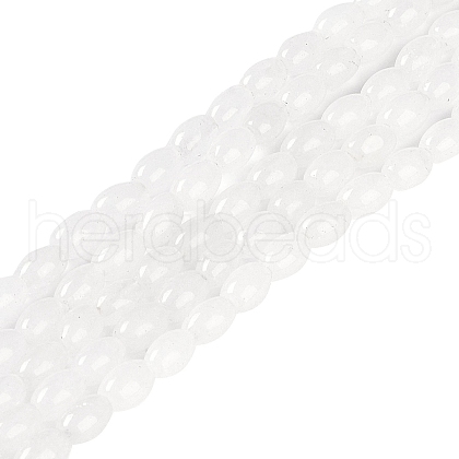 Natural White Jade Beads Strands G-K362-I04-01-1