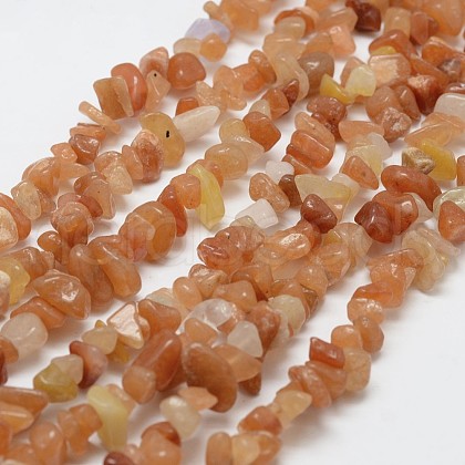 Natural Red Aventurine Beads Strands X-G-F328-09-1