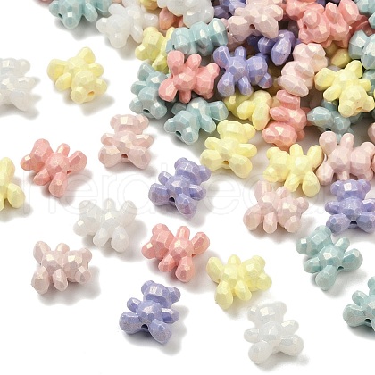 UV Plating Opauqe Acrylic Beads OACR-B031-33-1