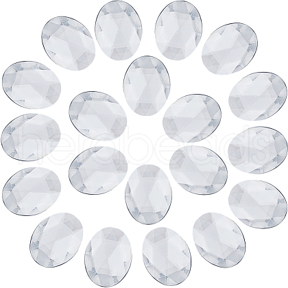 Gorgecraft Acrylic Rhinestone Flat Back Cabochons DIY-GF0009-17C-1