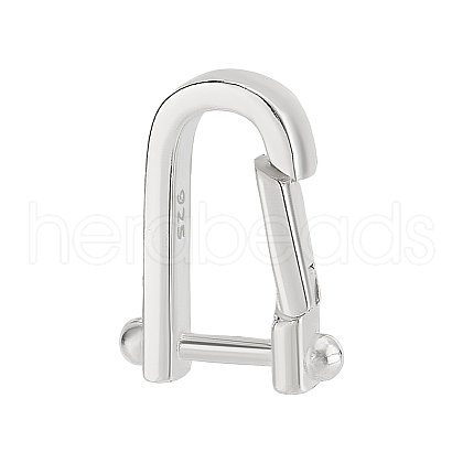   1Pc 925 Sterling Silver Spring Gate Rings FIND-PH0023-55-1