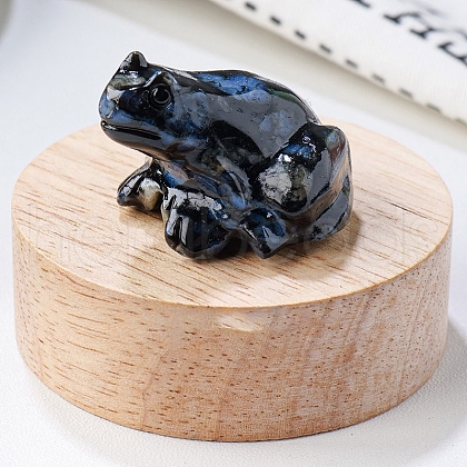 Natural Labradorite Carved Healing Frog Figurines PW-WG28161-23-1