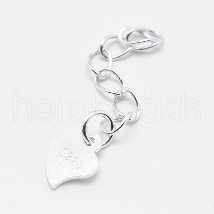 925 Sterling Silver Extender Chains STER-F032-10S-1