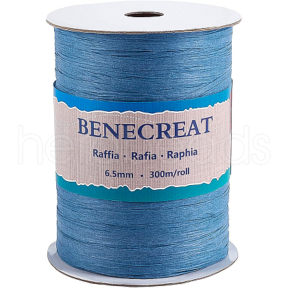 BENECREAT 1 Roll Raffia Paper Cords for DIY Jewelry Making OCOR-BC0001-54A-1