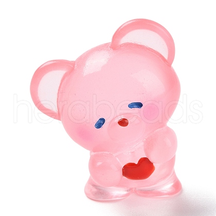 Luminous Resin Cute Little Bear Ornaments RESI-Z008-01B-1