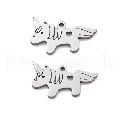 201 Stainless Steel Charms STAS-V001-02-1