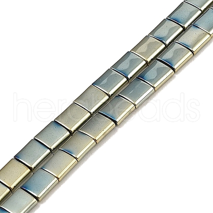 Electroplated Non-magnetic Synthetic Hematite Beads Strands G-G089-B02-18-1