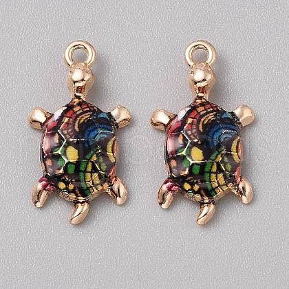 Alloy Enamel Pendants FIND-CJC0027-01G-07-1