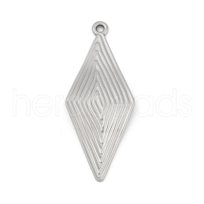 304 Stainless Steel Pendants STAS-D366-02B-P-1