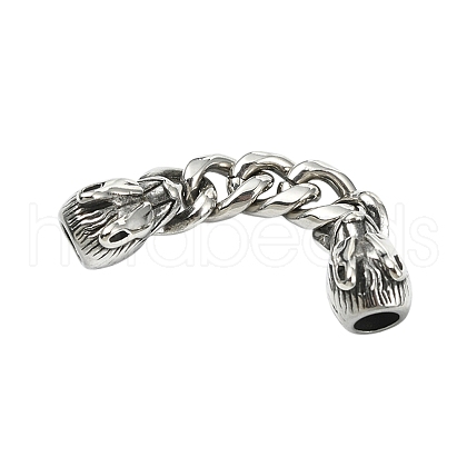 304 Stainless Steel Ends with Chain FIND-CJC0012-141B-1