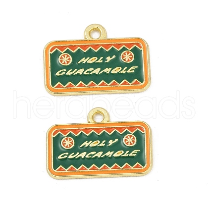 Cinco De Mayo Theme Alloy Enamel Pendants ENAM-V001-05J-G-1