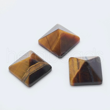 Natural Tiger Eye Cabochons G-G759-Y08-1