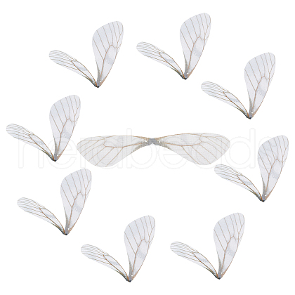 SUNNYCLUE 100Pcs Polyester Fabric Wings Crafts Decoration FIND-SC0002-04-1