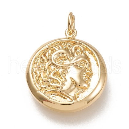 Brass Pendants KK-L203-003G-1