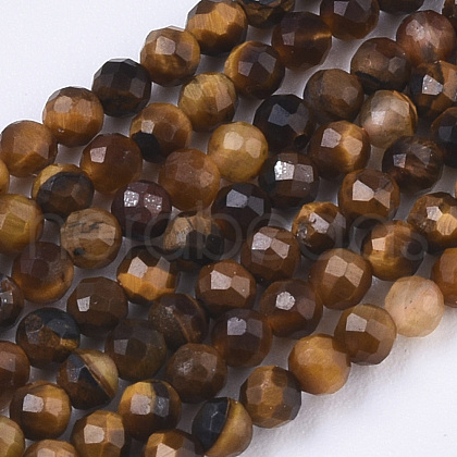 Natural Tiger Eye Beads Strands G-R462-028-1
