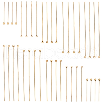 SUNNYCLUE 100Pcs 5 Styles Brass Ball Head Pins KK-SC0005-32-1