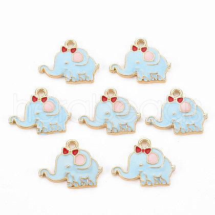 Alloy Enamel Pendants ENAM-N048-007A-1