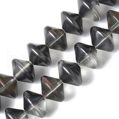 Electroplate Glass Beads Strands EGLA-G038-01A-HP03-1