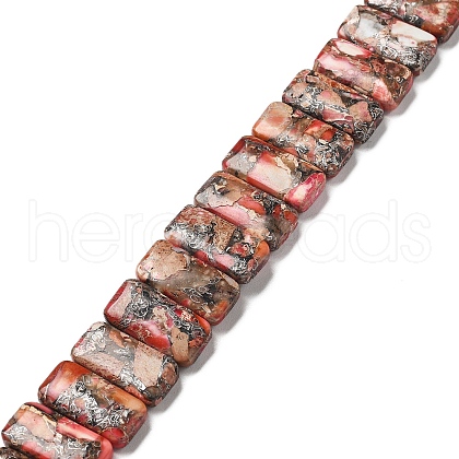 Synthetic Imperial Jasper Beads Strands G-Q050-A01-06-1