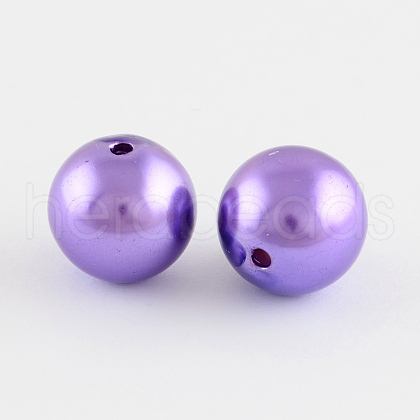ABS Plastic Imitation Pearl Round Beads SACR-S074-20mm-A64-1