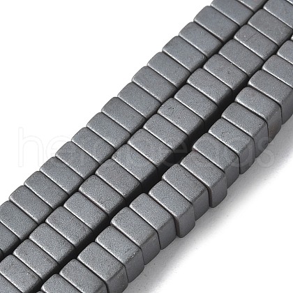 Matte Electroplated Non-magnetic Synthetic Hematite Beads Strands G-I175-04B-A-1
