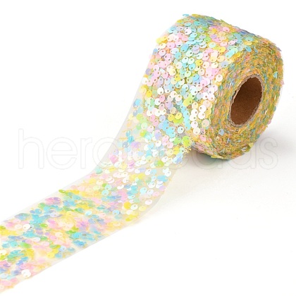 Polyester Elastic Sequin Ribbons OCOR-L045-A12-1