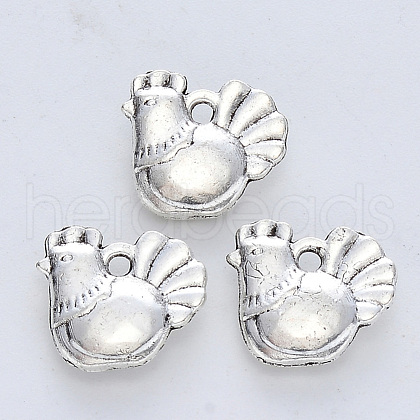 Tibetan Style Alloy Pendants TIBE-R316-025AS-RS-1