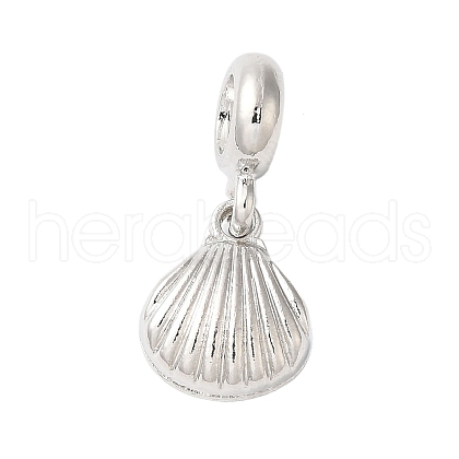 Rack Plating Alloy European Dangle Charms PALLOY-S189-31P-1