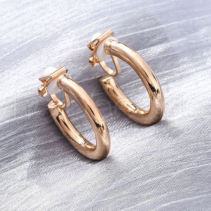 Alloy Silicone Clip-on Earrings EJEW-Z120-01G-02-1