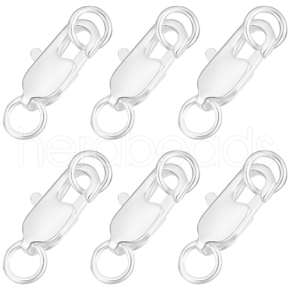 Beebeecraft 20Pcs Brass Lobster Claw Clasps KK-BBC0015-01A-S-1