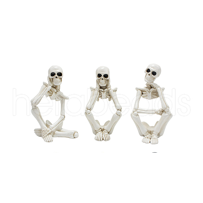 Halloween Theme Resin Skeleton Display Decorations PW-WG47124-02-1
