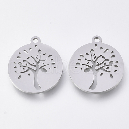 201 Stainless Steel Pendants STAS-S110-056P-1