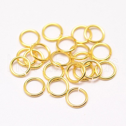 Brass Jump Rings KK-G277-8mm-G-NR-1