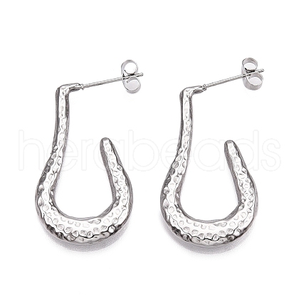 Stainless Steel Stud Earrings EJEW-N054-03P-1