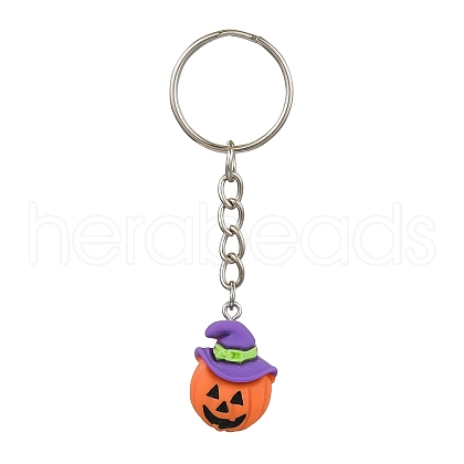 Alloy and Resin Pendant Keychain KEYC-JKC00895-1