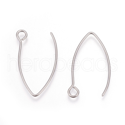 304 Stainless Steel Earring Hooks STAS-L216-03A-P-1