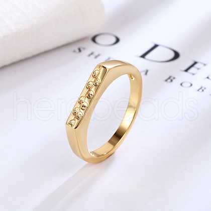 Retro Fashionable Brass Finger Rings for Women FS-WGEC037-02-1