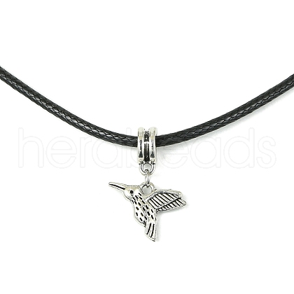 Alloy Bird Pendant Necklaces NJEW-JN04558-03-1