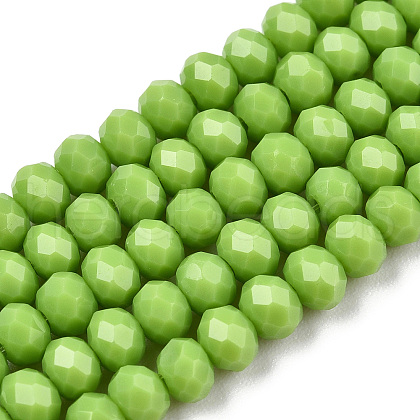 Opaque Solid Color Glass Beads Strands EGLA-A034-P3mm-D30-1