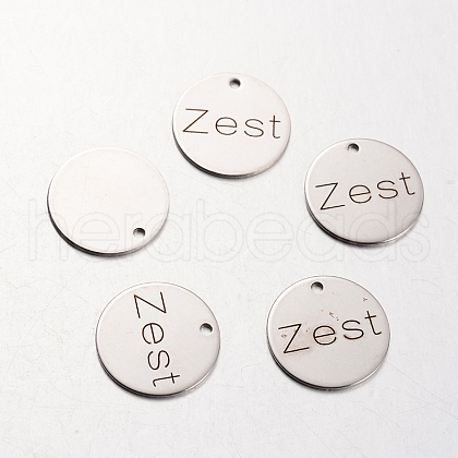 Non-Tarnish Spray Painted Stainless Steel Pendants STAS-I048-C06-1