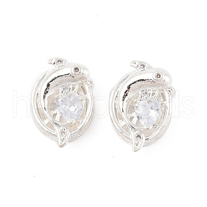 Rack Plating Brass Micro Pave Cubic Zirconia Beads KK-F879-01S-02-1