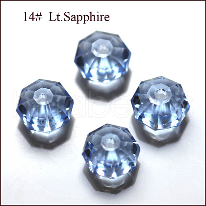 Imitation Austrian Crystal Beads SWAR-F083-4x6mm-14-1